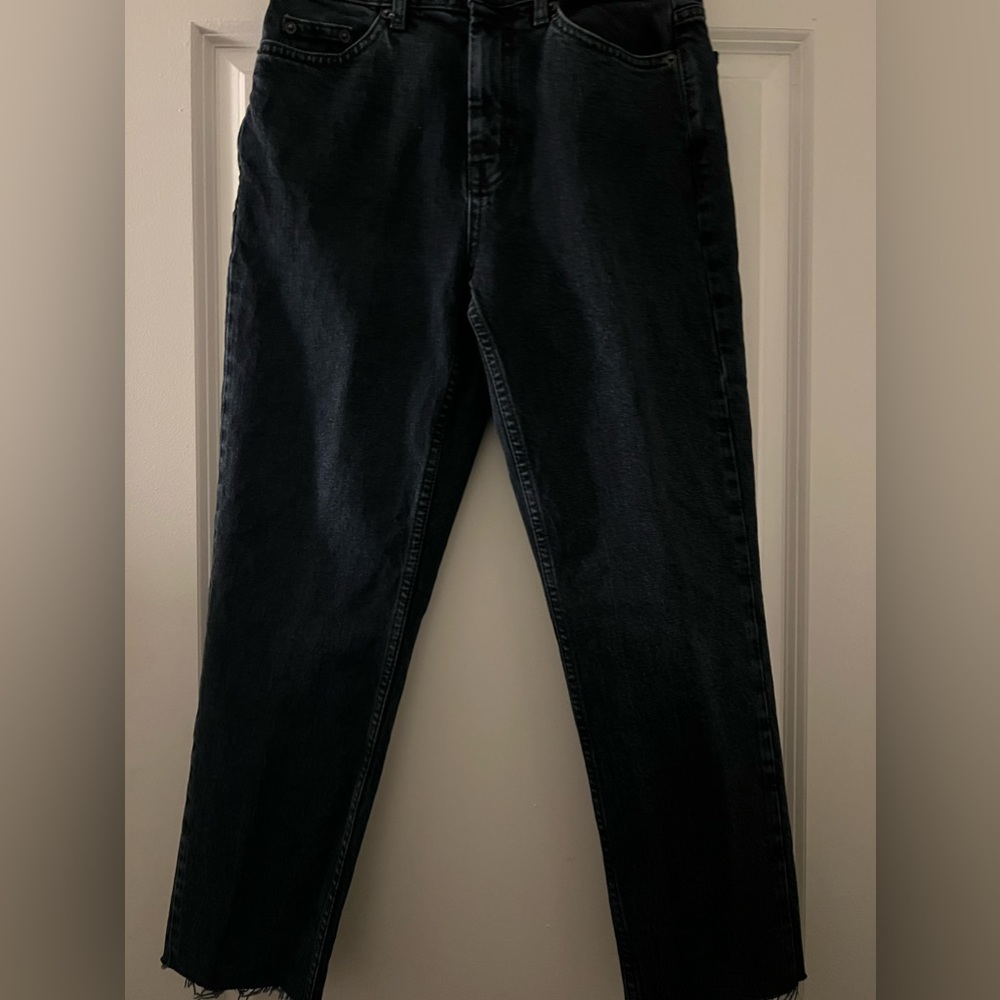 Topshop size 5 (27W L30) straight leg dark wash jeans NWT